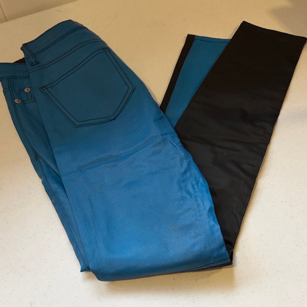 Men’s BLK DNM Blue and Black Skinny Pants NWOT